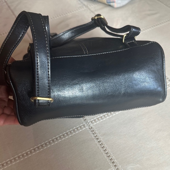 Aurielle Black Leather Backpack - Picture 3 of 3